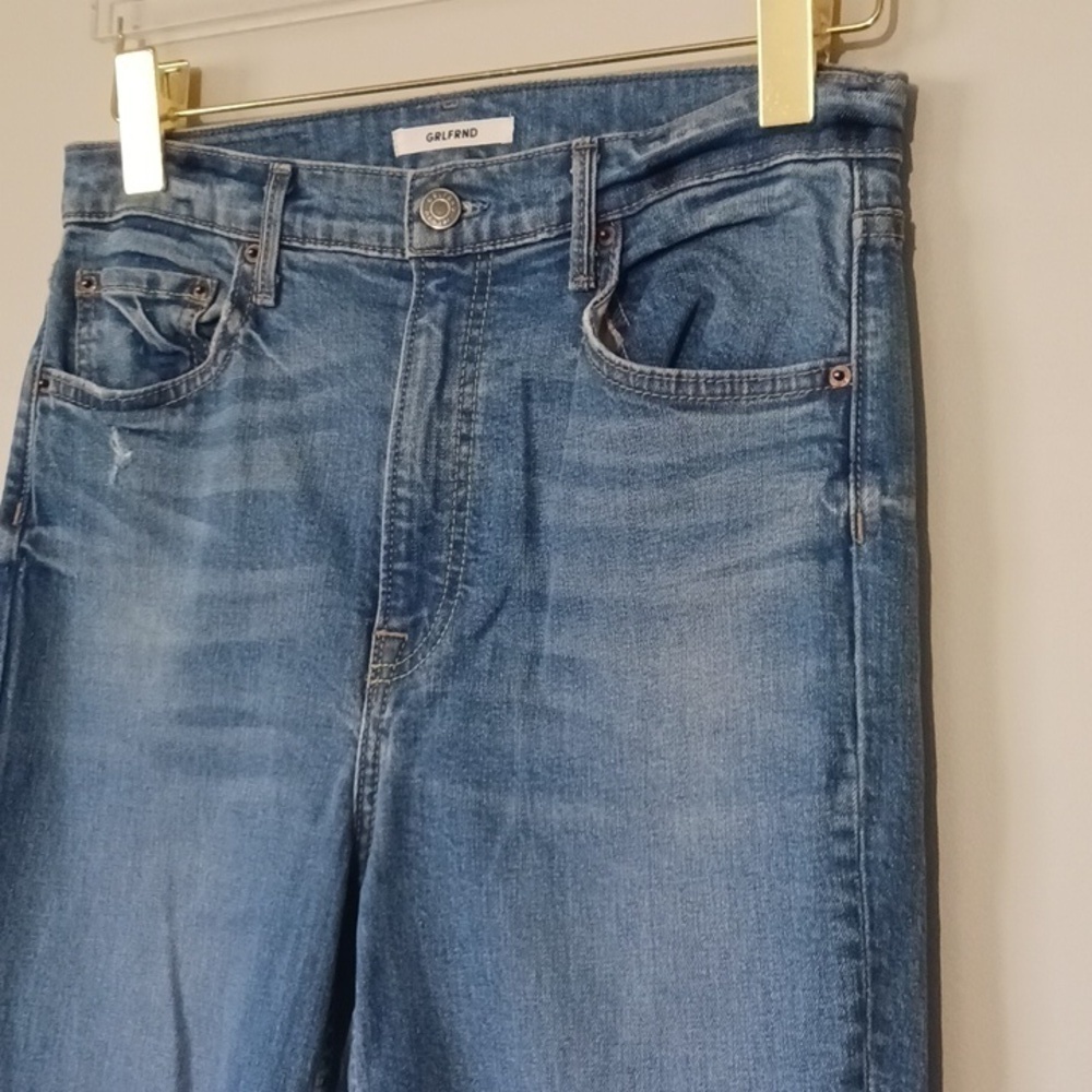 GRLFRND Kendall Super Stretch High Rise Skinny Jeans, Amelia Wash, Size 28 - Picture 4 of 12
